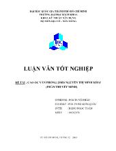 Luận văn Cao ốc văn phòng 25BIS Nguyễn Thị Minh Khai