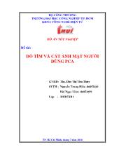 Luận văn Dò tìm và cắt ảnh mặt người dùng PCA
