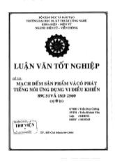 Luận văn Mạch đếm sản phẩm & có phát tiếng nói ứng dụng vi điều khiển 89C51 và ISD2560