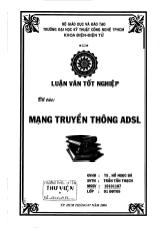 Luận văn Mạng truyền thông ADSL