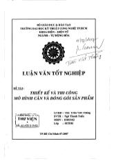 Luận văn Thiết kế và thi công mô hình cân và đóng gói sản phẩm