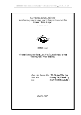 Tiểu luận Tìm hiểu đặc điểm tâm lý lứa tuổi học sinh Trung Học Phổ Thông