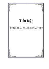 Tiểu luận Trạm phát điện tàu thủy