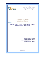 Chuyên đề Phương pháp quản trị và đánh giá hệ thống thông tin COBIT