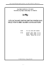 Đề tài Xây dựng hệ thống nhúng thời gian thực với vi điều khiển AT91SAM7S256