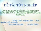 Đồ án Công nghệ MPLS vào ứng dụng trong VNP- Các giao thức trong mạng MPLS