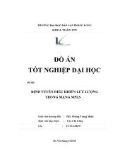Đồ án Định tuyến điều khiển lưu lượng trong mạng MPLS