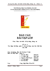 Đồ án Hệ thống quản lý cho cửa hàng mua bán linh kiện máy tính