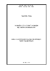 Khóa luận Nghiên cứu và thử nghiệm hệ thống WORKFLOW