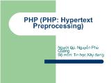 Bài giảng PHP