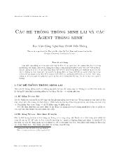 Các hệ thống thông minh lai và các Agent thông minh