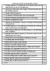 Đề cương Phát triển hệ thống hướng Agent
