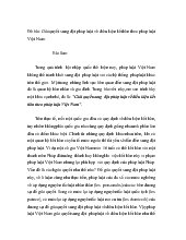 Đề tài Giải quyết xung đột pháp luật về điều kiện kết hôn theo pháp luật Việt Nam