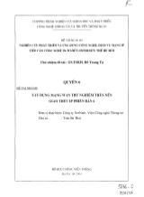 Đề tài Nghiên cứu phát triển và ứng dụng công nghệ, dịch vụ mạng IP tiếp cận công nghệ Internet thế hệ mới - Xây dựng mạng WAN thử nghiệm trên nền giao thức IP phiên bản 6