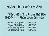 Đề tài Phân đoạn ảnh màu bằng Normalized CUT-NCUT