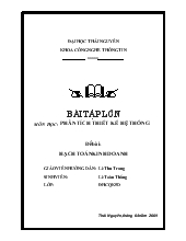 Đề tài Phân tích thiết kế hệ thống - Hạch toán kinh doanh