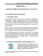 Đề tài Phân tích thiết kế hệ thống nhà máy sản xuất công ty cổ phần đầu tư và thương mại TNG