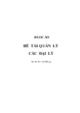 Đề tài Quản lý các đại lý - Lê Anh Dũng