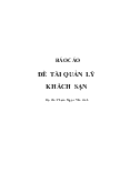 Đề tài Quản lý khách sạn - Phạm Ngọc Vân Anh