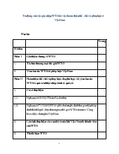 Đề tài Tác động của việc gia nhập WTO tới việc hoàn thiện thể chế và pháp luật ở Việt Nam