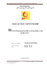 Đề tài Thiết kế hệ thống mạng khoa điện tử trường Đại học công nghiệp Hà Nội