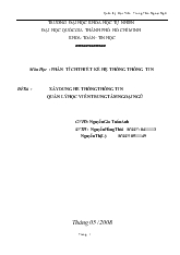 Đề tài Xây dựng hệ thống thông tin quản lý học viên trung tâm ngoại ngữ ABC