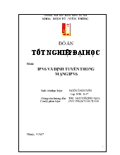 Đồ án IPv6 và định tuyến trong mạng IPv6