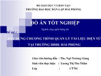Đồ án Xây dựng chương trình quản lý tài liệu điện tử tại trường Đại học dân lập Hải Phòng
