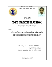 Đồ án Xây dựng chương trình tìm kiếm theo nội dung trong file AVI