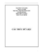 Giáo trình Cấu trúc dữ liệu - Đại học Cần Thơ