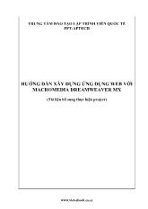 Hướng dẫn xây dựng ứng dụng web với Macromedia Dreamweaver MX)