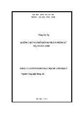 Khóa luận Kiểm chứng mô hình phần mềm sử dụng NUSMV