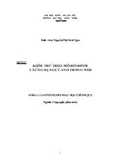 Khóa luận Kiểm thử theo mô hình FSM và ứng dụng của nó trong web