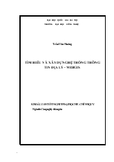 Khóa luận Tìm hiểu và xây dựng hệ thống thông tin địa lý WEBGIS