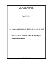 Khóa luận Tối ưu hóa Topology trong mạng Ad-Hoc