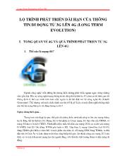 Lộ trình phát triển dài hạn của thông tin di động từ 3G lên 4G
