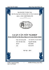 Luận văn Thiết kế và xây dựng mạng LAN trong công ty TNHH xây dựng Hòa Thanh