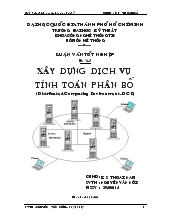 Luận văn Xây dựng dịch vụ tính toán phân bố
