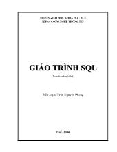 Ngôn ngữ SQL