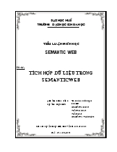 Tiểu luận Tích hợp dữ liệu trong Semantic Web