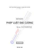 Bài giảng pháp luật đại cương ( HVBCVT )