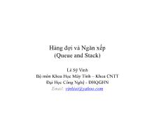 Cấu trúc dữ liệu và giải thuật 2008-2009 - Bài 4: Hàng đợi và ngăn xếp