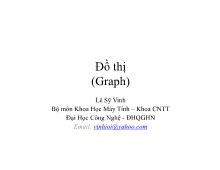 Cấu trúc dữ liệu và giải thuật 2008-2009 - Bài 7: Đồ thị