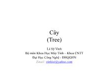Cấu trúc dữ liệu và giải thuật 2008-2009 - Bài 8: Cây