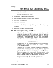 CoreJava - Chương 3: Nền tảng của ngôn ngữ Java