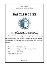 Đề tài Chứng minh rằng quá trình xây dựng, hoàn thiện các quy định về cách xác định & qui chế pháp lý của thềm lục địa trong luật biển quốc tế thể hiện rõ sự bình đẳng giữa các quốc gia trong khai thác và sử dụng biển