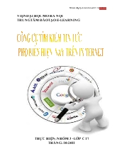Đề tài Công cụ tìm kiếm tin tức phổ biến hiện nay trên Internet