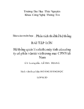 Đề tài Hệ thống quản lí siêu thị máy tính của công ty cổ phần vận tải và thương mại CPN Việt Nam