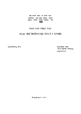 Đề tài Hệ thống quản lý cán bộ