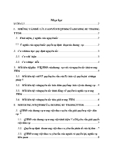 Đề tài Nguyên tắc quyền tự định đoạt của đương sự trong tố tụng dân sự và kiến nghị nhằm đảm bảo thực hiện quyền tự định đoạt của đương sự